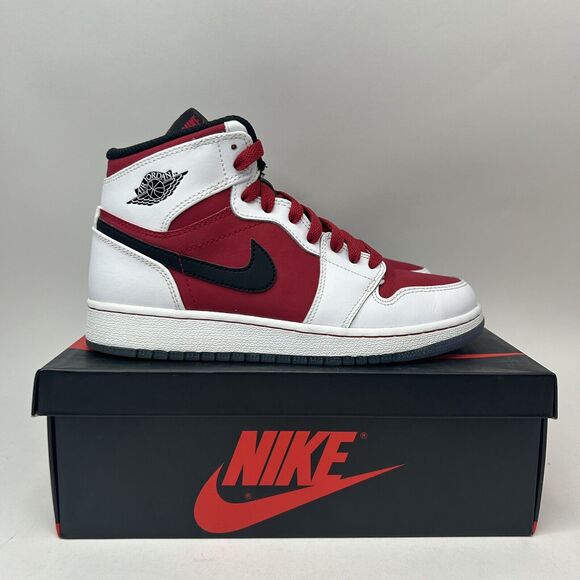 Nike Air Jordan Retro 1 High OG BG “Carmine/Red White” 2023 - Picture 5 of 8
